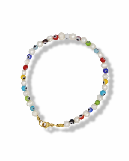 Evil Eye Protector Bracelet – Organic Pearls