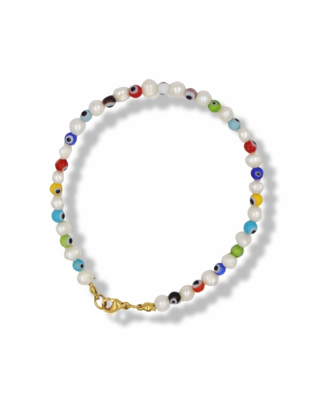 Evil Eye Protector Bracelet – Organic Pearls