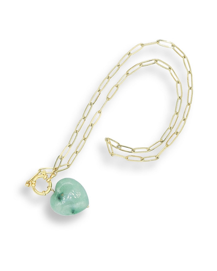 Luckiest Girl Necklace - Green Aventurine