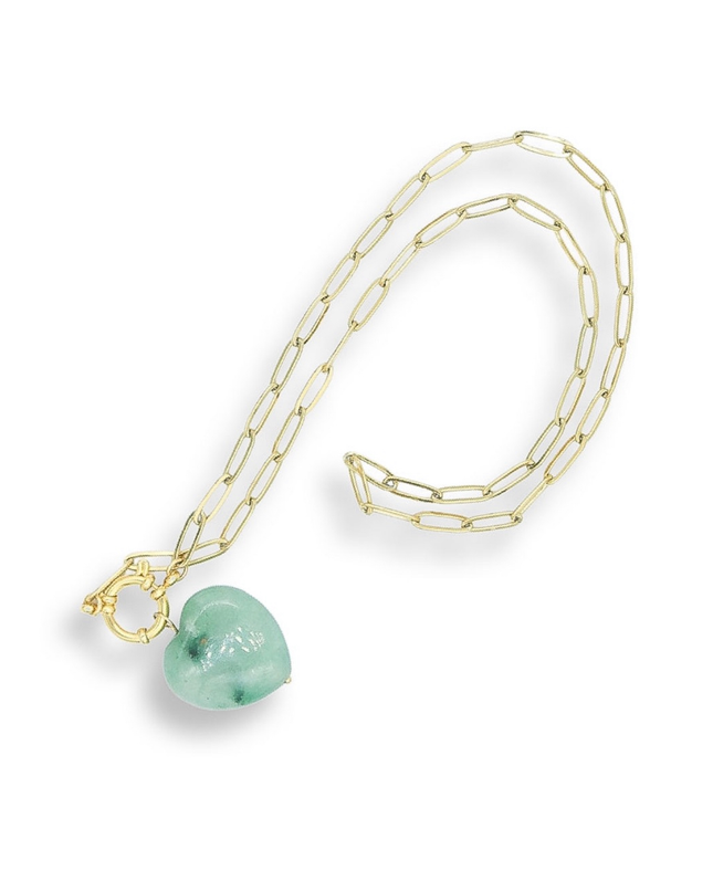 Luckiest Girl Necklace - Green Aventurine