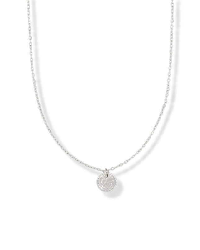 Timeless Hand-Hammered Mini Disc Necklace