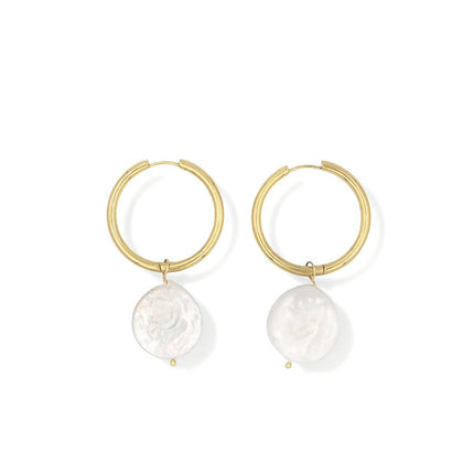 Pendientes de aro La Lola Pearl
