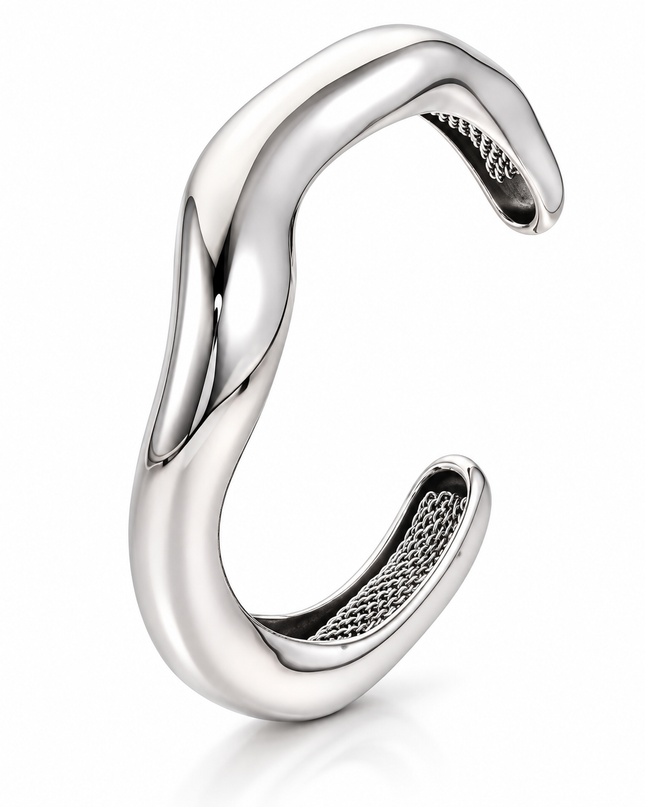 Architectural Lunar Arc Cuff