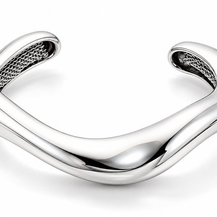 Architectural Lunar Arc Cuff