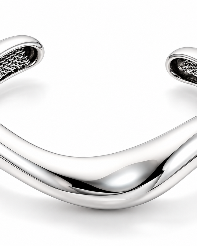 Architectural Lunar Arc Cuff