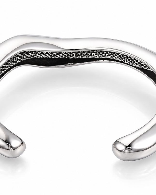 Architectural Lunar Arc Cuff