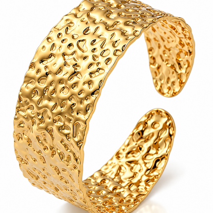 Earthbound Hammered Cuff
