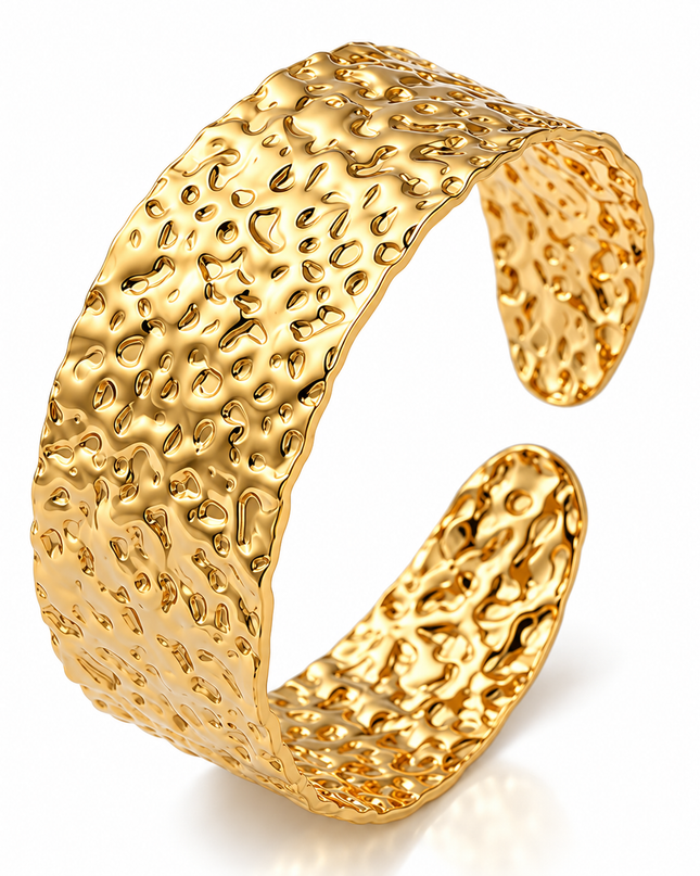 Earthbound Hammered Cuff